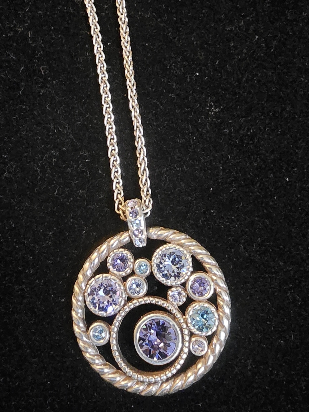 Brighton "Connected By Love" Triple Interlocking Heart Necklace